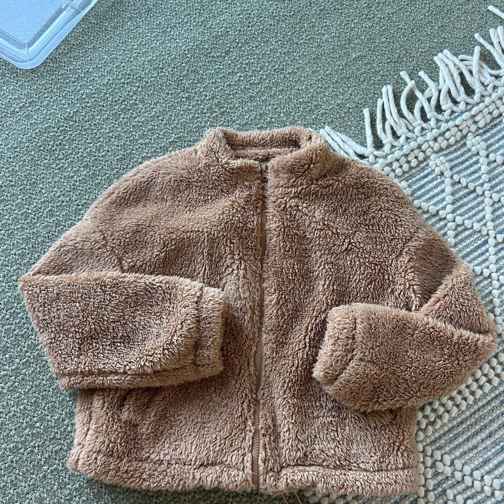 Cozy Tan Kids Jacket